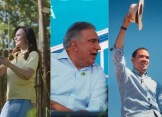 Dorinha fala em continuidade, Laurez destaca parcerias e Vicentinho aposta em renovação no primeiro dia de campanha na TV